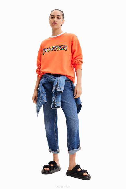Power patch sweatshirt Desigual Women 2ZPR422 Clothing