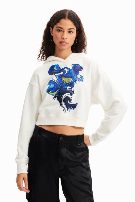 Short arty hoodie Desigual Women 2ZPR830 Clothing