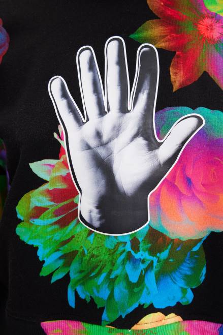 Short floral hand sweatshirt Desigual Women 2ZPR651 Clothing