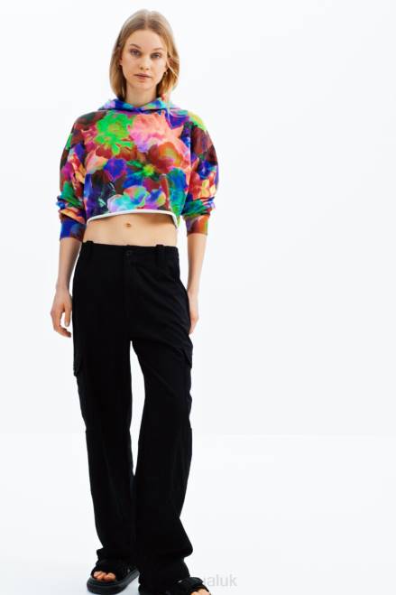 Short oversize hoodie Desigual Women 2ZPR500 Clothing