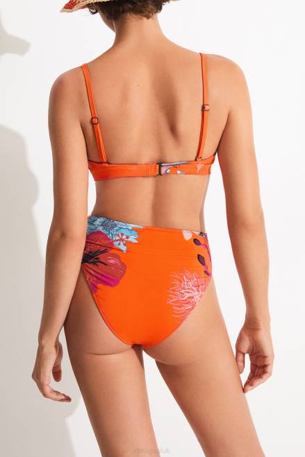Coral bikini bottoms Desigual Women 2ZPR1121 Clothing