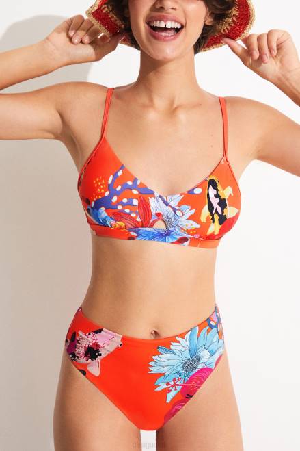 Coral bikini bottoms Desigual Women 2ZPR1121 Clothing