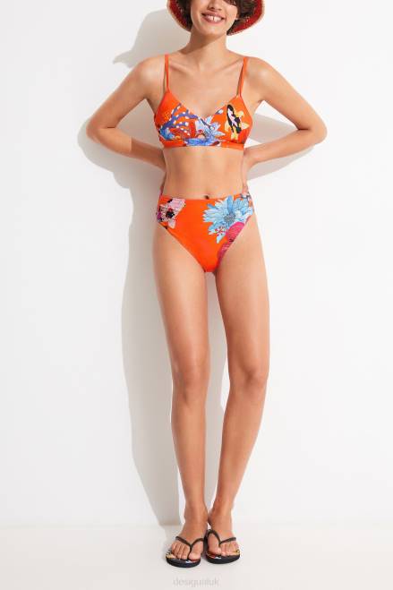 Coral bikini bottoms Desigual Women 2ZPR1121 Clothing