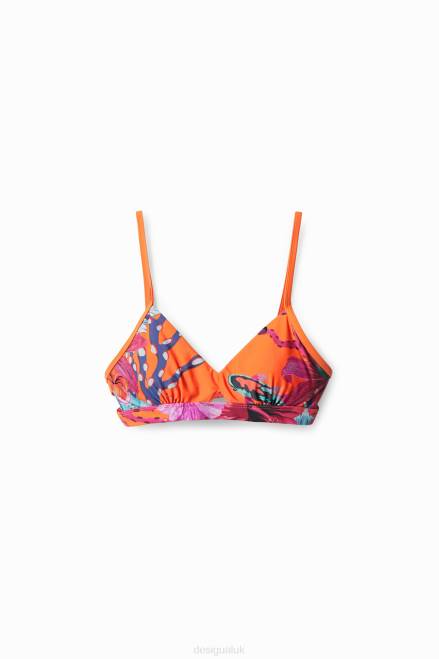 Coral triangle bikini top Desigual Women 2ZPR1130 Clothing