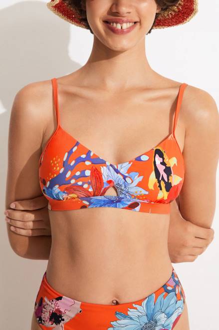 Coral triangle bikini top Desigual Women 2ZPR1130 Clothing