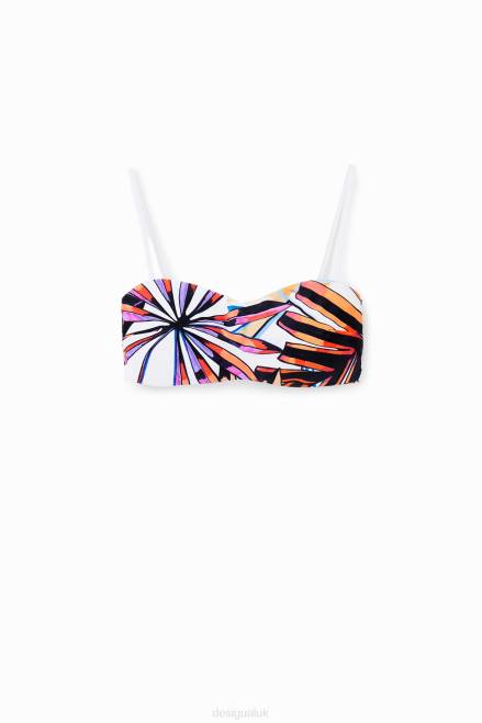 Tropical bandeau bikini top Desigual Women 2ZPR492 Clothing