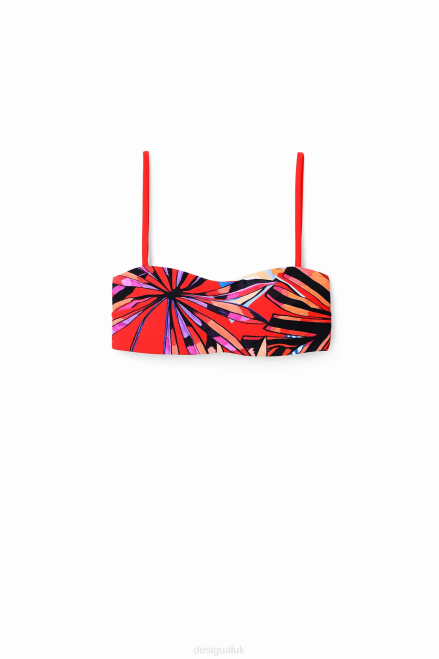 Tropical bandeau bikini top Desigual Women 2ZPR537 Clothing