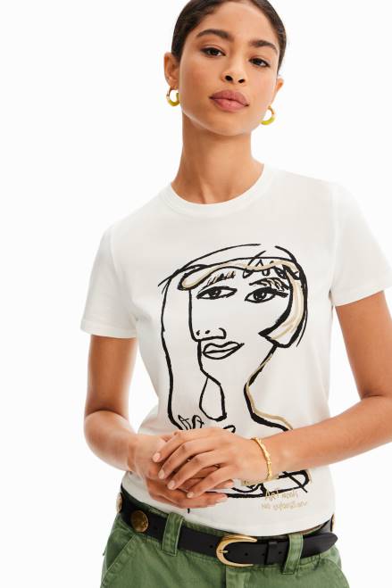 Arty face T-shirt Desigual Women 2ZPR1002 Clothing