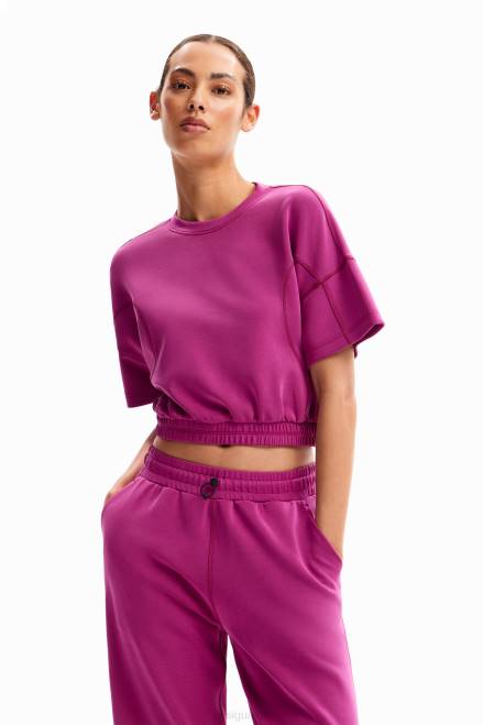 Baggy cropped sport T-shirt Desigual Women 2ZPR208 Clothing