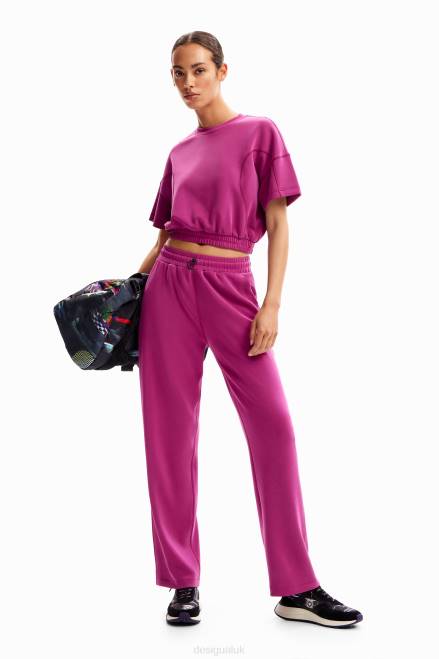 Baggy cropped sport T-shirt Desigual Women 2ZPR208 Clothing