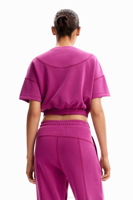 Baggy cropped sport T-shirt Desigual Women 2ZPR208 Clothing