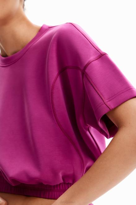 Baggy cropped sport T-shirt Desigual Women 2ZPR208 Clothing