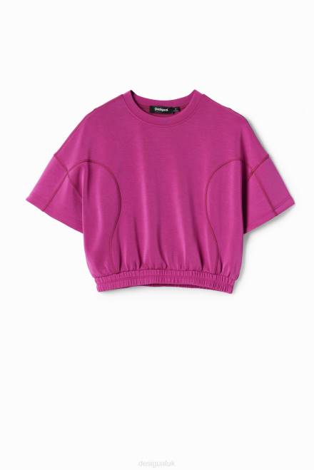 Baggy cropped sport T-shirt Desigual Women 2ZPR208 Clothing