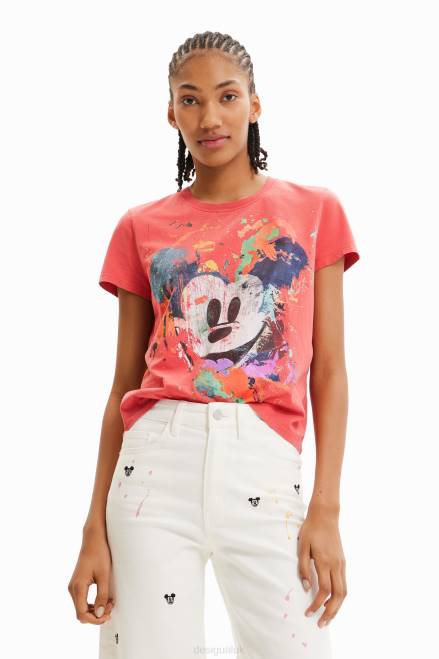 Disney\'s Mickey Mouse arty T-shirt Desigual Women 2ZPR901 Clothing