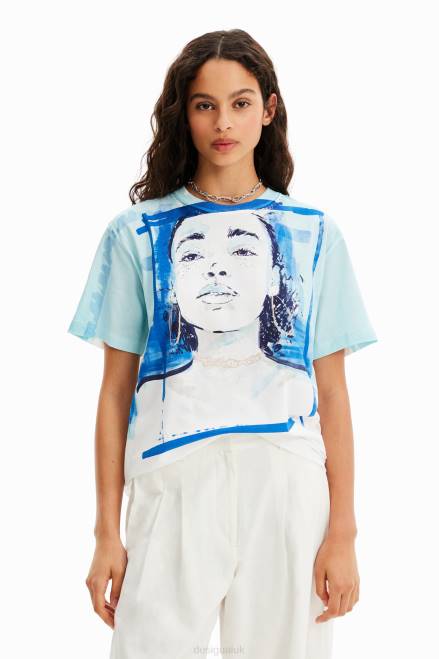 Illustration T-shirt Desigual Women 2ZPR160 Clothing