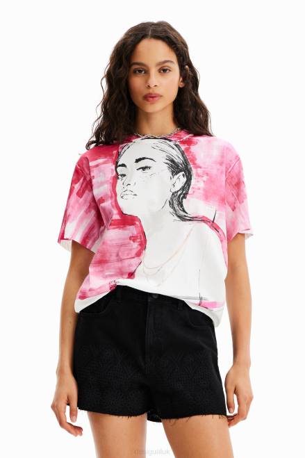 Illustration T-shirt Desigual Women 2ZPR266 Clothing