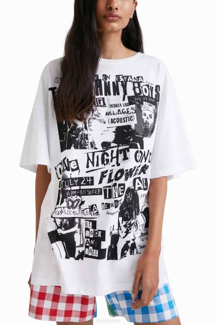 Johnson Hartig unisex oversize T-shirt Desigual Women 2ZPR439 Clothing