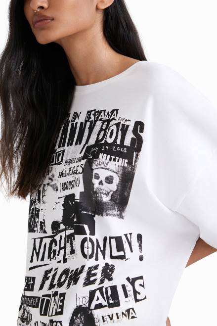 Johnson Hartig unisex oversize T-shirt Desigual Women 2ZPR439 Clothing