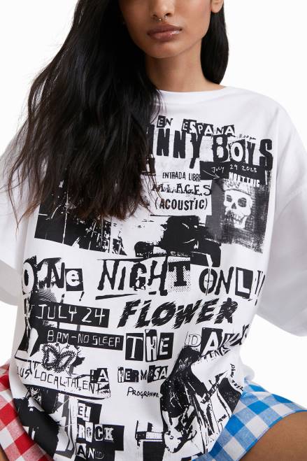 Johnson Hartig unisex oversize T-shirt Desigual Women 2ZPR439 Clothing