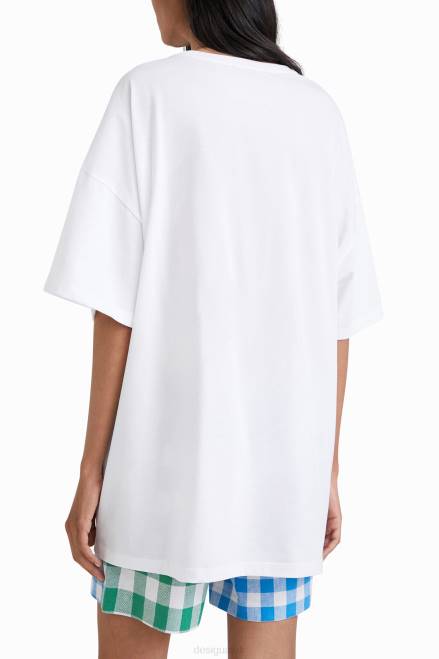 Johnson Hartig unisex oversize T-shirt Desigual Women 2ZPR439 Clothing