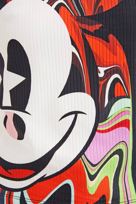 M. Christian Lacroix Mickey Mouse T-shirt Desigual Women 2ZPR1070 Clothing