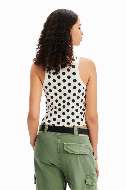 M. Christian Lacroix polka dot T-shirt Desigual Women 2ZPR518 Clothing