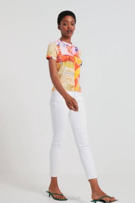 M. Christian Lacroix ribbed T-shirt Desigual Women 2ZPR1029 Clothing