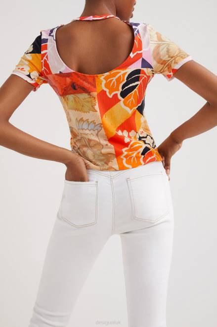 M. Christian Lacroix ribbed T-shirt Desigual Women 2ZPR1029 Clothing