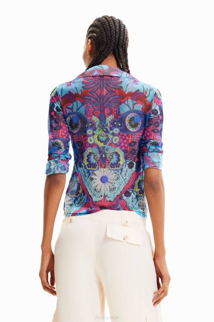 M. Christian Lacroix short slim shirt Desigual Women 2ZPR376 Clothing