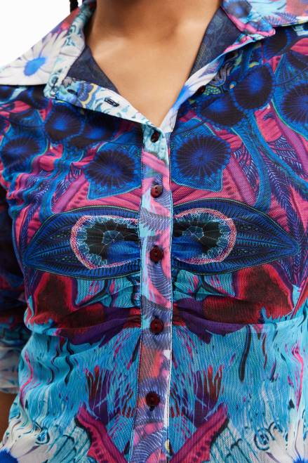 M. Christian Lacroix short slim shirt Desigual Women 2ZPR376 Clothing