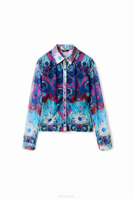 M. Christian Lacroix short slim shirt Desigual Women 2ZPR376 Clothing