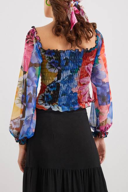 M. Christian Lacroix tulle T-shirt Desigual Women 2ZPR1104 Clothing