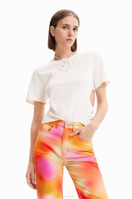 Maitrepierre cut-out T-shirt Desigual Women 2ZPR413 Clothing