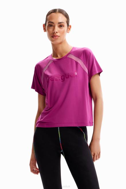 Mesh sport T-shirt Desigual Women 2ZPR237 Clothing
