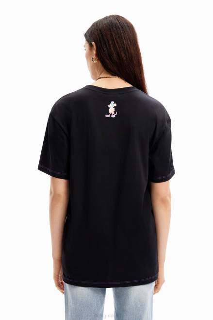 Oversize Mickey Mouse T-shirt Desigual Women 2ZPR79 Clothing