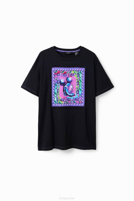 Oversize Mickey Mouse T-shirt Desigual Women 2ZPR79 Clothing