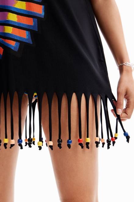 Oversize beaded tropical T-shirt Desigual Women 2ZPR908 Clothing