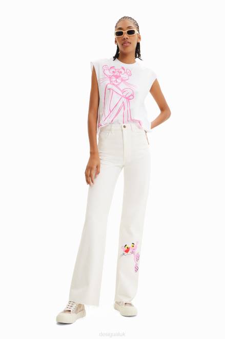 Pink Panther sleeveless T-shirt Desigual Women 2ZPR852 Clothing