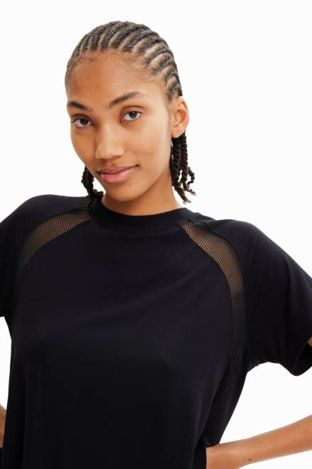 Short mesh sport T-shirt Desigual Women 2ZPR690 Clothing