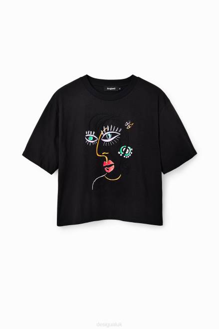Short-sleeve face T-shirt Desigual Women 2ZPR950 Clothing