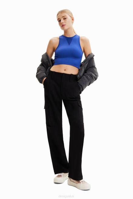 Short stretch sport top Desigual Women 2ZPR673 Clothing