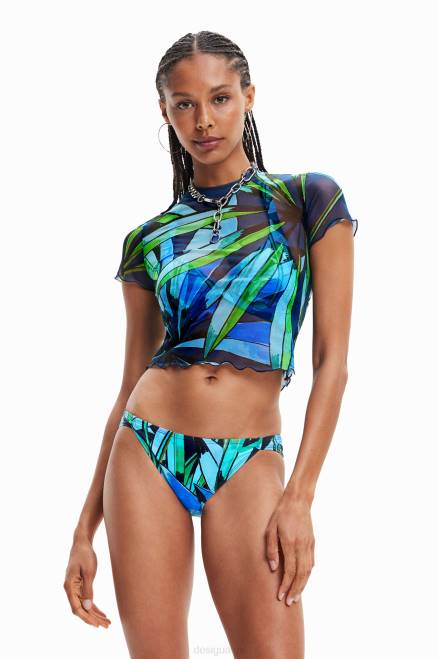 Short tropical tulle T-shirt Desigual Women 2ZPR489 Clothing