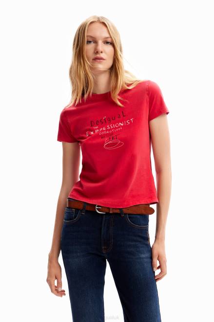 Slim message T-shirt Desigual Women 2ZPR116 Clothing