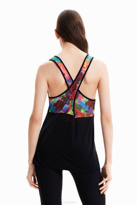 Sport floral vest top Desigual Women 2ZPR713 Clothing