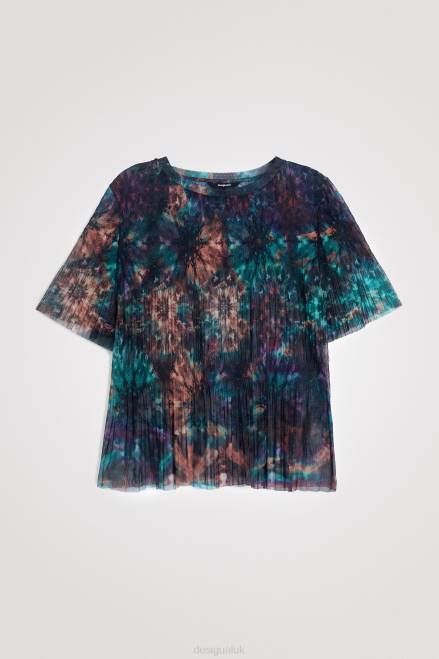 Tie-dye mesh T-shirt Desigual Women 2ZPR1123 Clothing