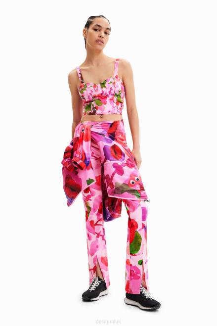 M. Christian Lacroix short corset top Desigual Women 2ZPR694 Clothing