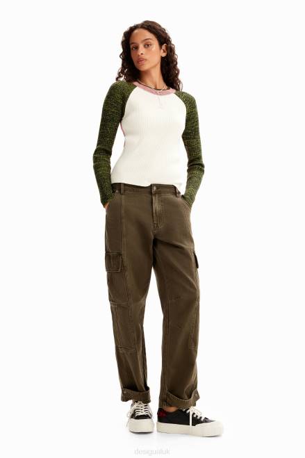 Cargo jeans Desigual Women 2ZPR148 Clothing