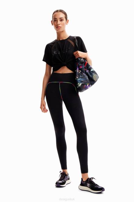 Contrasting sport leggings Desigual Women 2ZPR193 Clothing