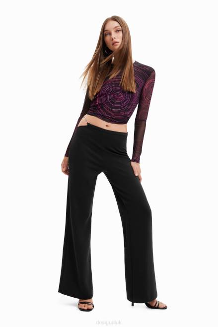 Cut-out chain trousers Desigual Women 2ZPR687 Clothing
