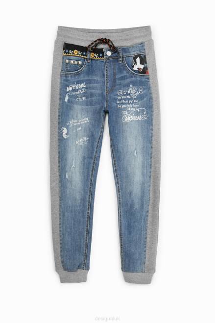 Disney's Mickey Mouse jogger jeans Desigual Women 2ZPR3 Clothing